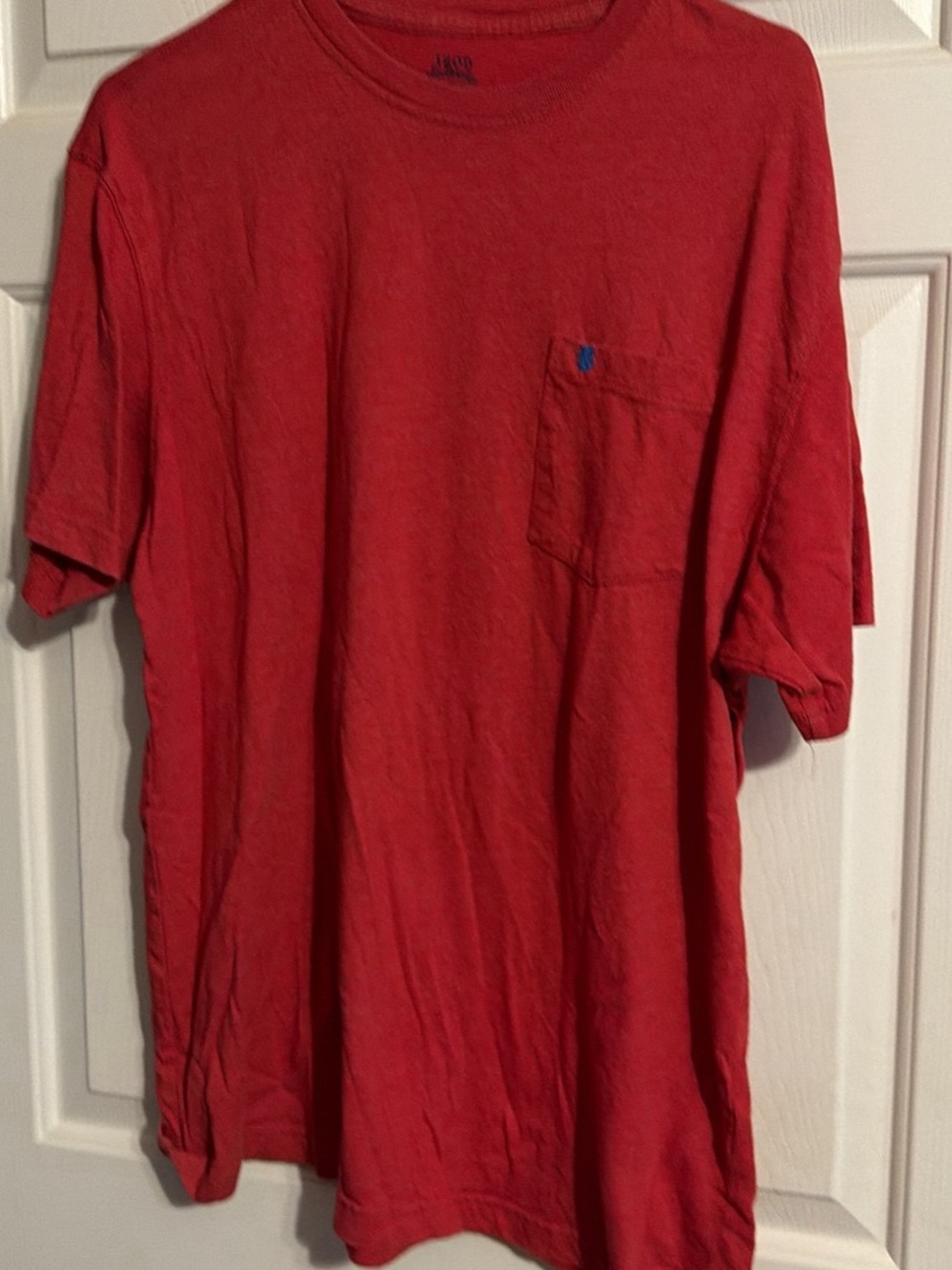 Izod Red Short-Sleeve Pocket Tee